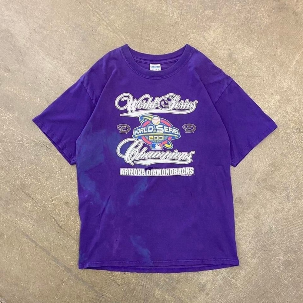 Vintage Arizona Diamondbacks 2001 World Series Champions MLB Baseball T-Shirt L
